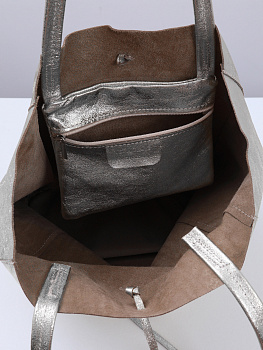 Серебристые женские сумки  - фото 19