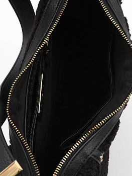 Чёрные женские сумки-мешки  - фото 54