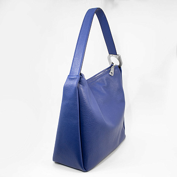 Синие кожаные женские сумки  - фото 5