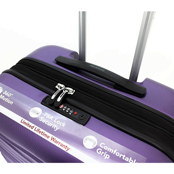 Фиолетовые женские чемоданы  - фото 21