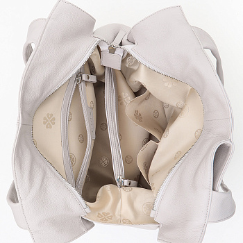 Серые кожаные женские сумки  - фото 151