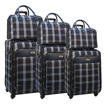Синие чемоданы для ручной клади  - фото 48