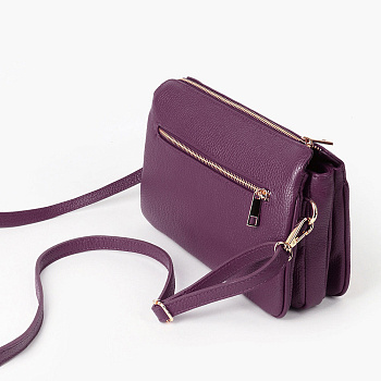 Фиолетовые женские сумки через плечо  - фото 53