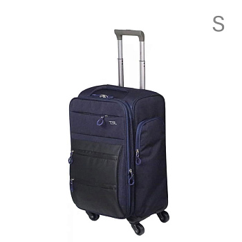 Синие чемоданы для ручной клади  - фото 23