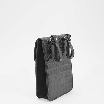 Черные женские сумки через плечо  - фото 190