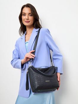 Синие кожаные женские сумки  - фото 34