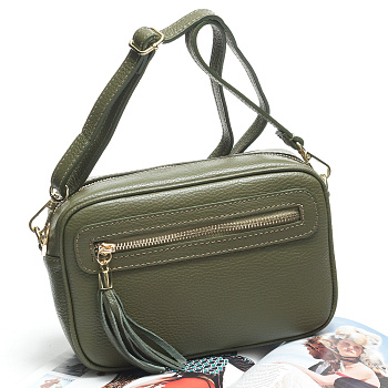 Зеленые женские сумки через плечо  - фото 43