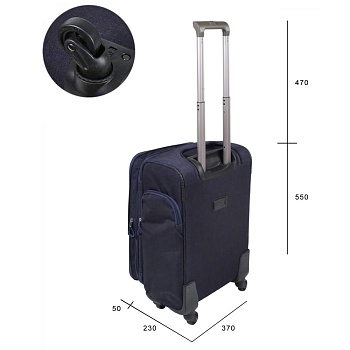 Синие чемоданы для ручной клади  - фото 24