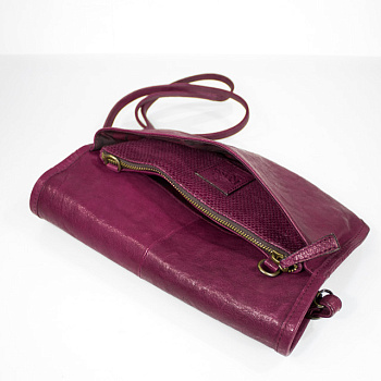 Фиолетовые женские сумки через плечо  - фото 57