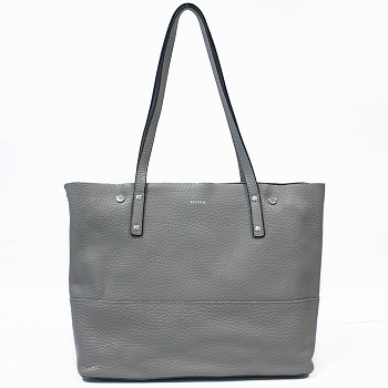 Серые кожаные женские сумки  - фото 108