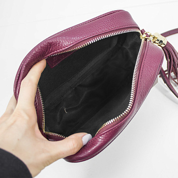Бордовые женские сумки через плечо  - фото 36