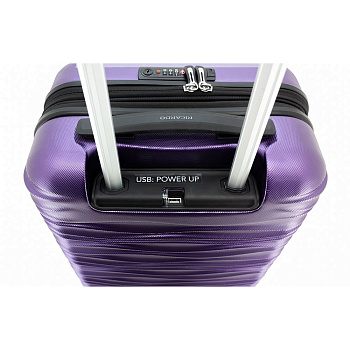 Фиолетовые женские чемоданы  - фото 20