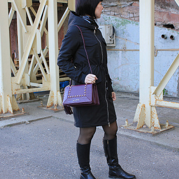 Фиолетовые женские сумки  - фото 16
