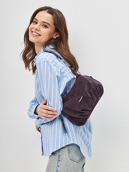 Фиолетовые женские сумки через плечо  - фото 18