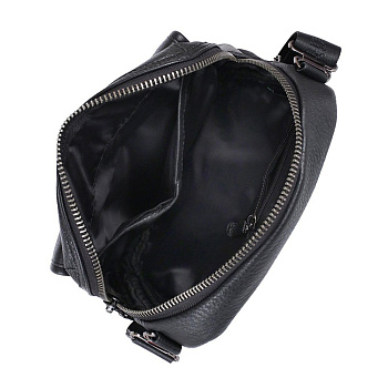 Чёрные кожаные мужские сумки через плечо  - фото 80