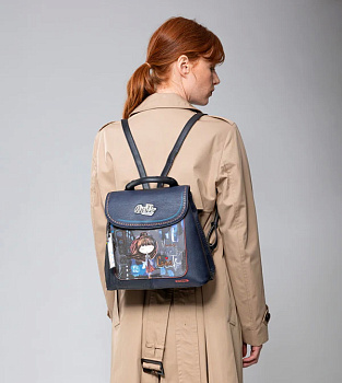 Женские рюкзаки синего цвета  - фото 36