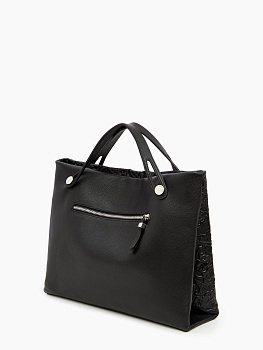 Чёрные женские сумки-мешки  - фото 56