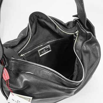 Чёрные женские сумки-мешки  - фото 16