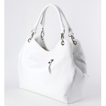 Белые кожаные женские сумки  - фото 99