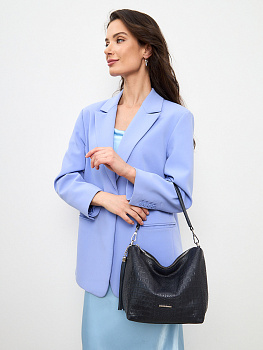 Синие кожаные женские сумки  - фото 42