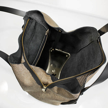 Бронзовые кожаные женские сумки  - фото 11