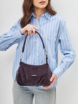 Фиолетовые женские сумки через плечо  - фото 20