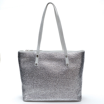 Серебристые женские сумки  - фото 47
