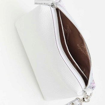 Белые кожаные сумки через плечо  - фото 21