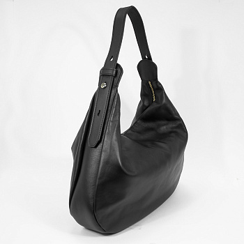 Чёрные женские сумки-мешки  - фото 8