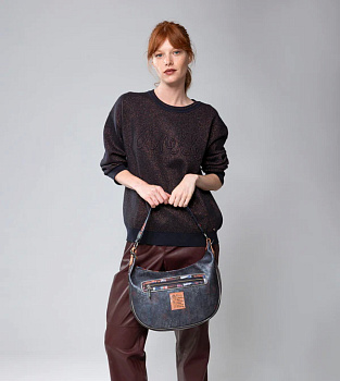 Серые кожаные женские сумки  - фото 50