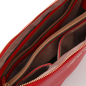 Красные женские сумки через плечо  - фото 48