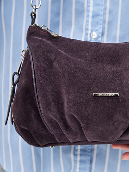 Фиолетовые женские сумки через плечо  - фото 29