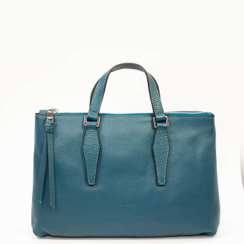 Синие кожаные женские сумки  - фото 86