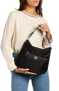 Чёрные женские сумки-мешки  - фото 97