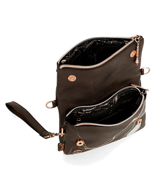 Женские сумки на пояс коричневого цвета  - фото 5