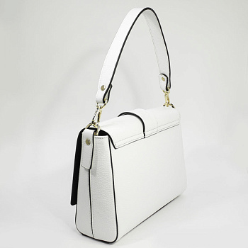 Белые кожаные женские сумки  - фото 8