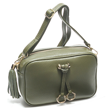 Зеленые женские сумки через плечо  - фото 48