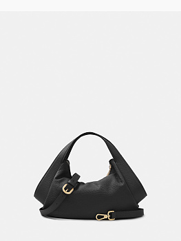 Чёрные женские сумки-мешки  - фото 29