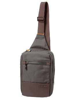 Кожаный рюкзак на одно плечо  - фото 2