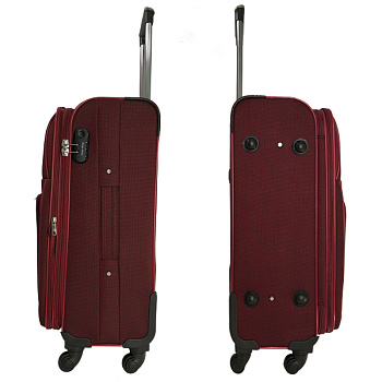 Бордовые чемоданы для ручной клади  - фото 13