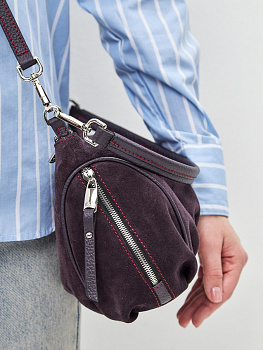 Фиолетовые женские сумки через плечо  - фото 25