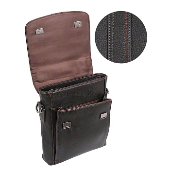 Мужские портфели цвет коричневый  - фото 5
