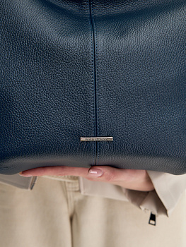 Синие кожаные женские сумки  - фото 63