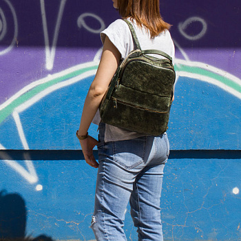Женские рюкзаки зеленого цвета  - фото 32