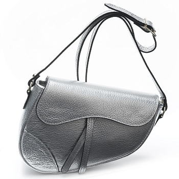 Серебристые женские сумки  - фото 43
