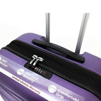 Фиолетовые женские чемоданы  - фото 6