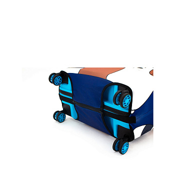 Синие чехлы для чемоданов  - фото 3
