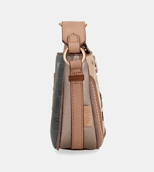 Бежевые кожаные женские сумки  - фото 101