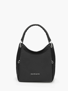 Чёрные женские сумки-мешки  - фото 82