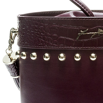 Фиолетовые женские сумки через плечо  - фото 16